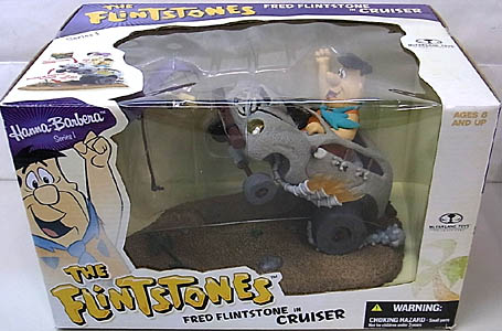 McFARLANE HANNA BARBERA SERIES 1 DX BOX THE FLINTSTONES FRED FLINTSTONE IN CRUISER